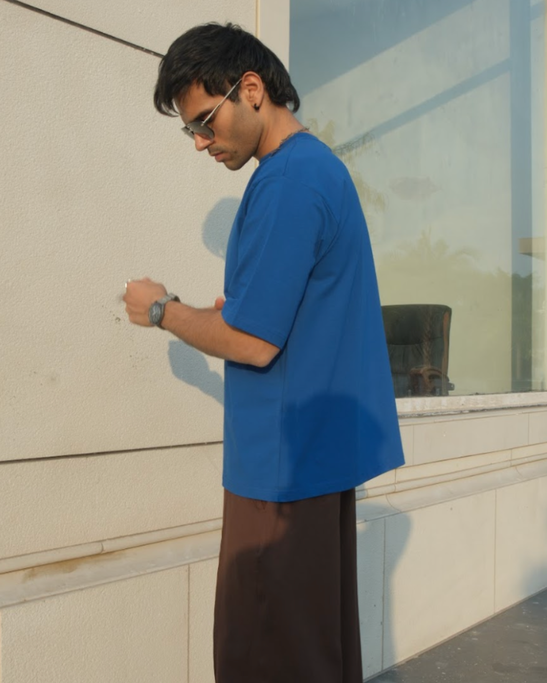 All Day Oversized Tee - Electric Blue