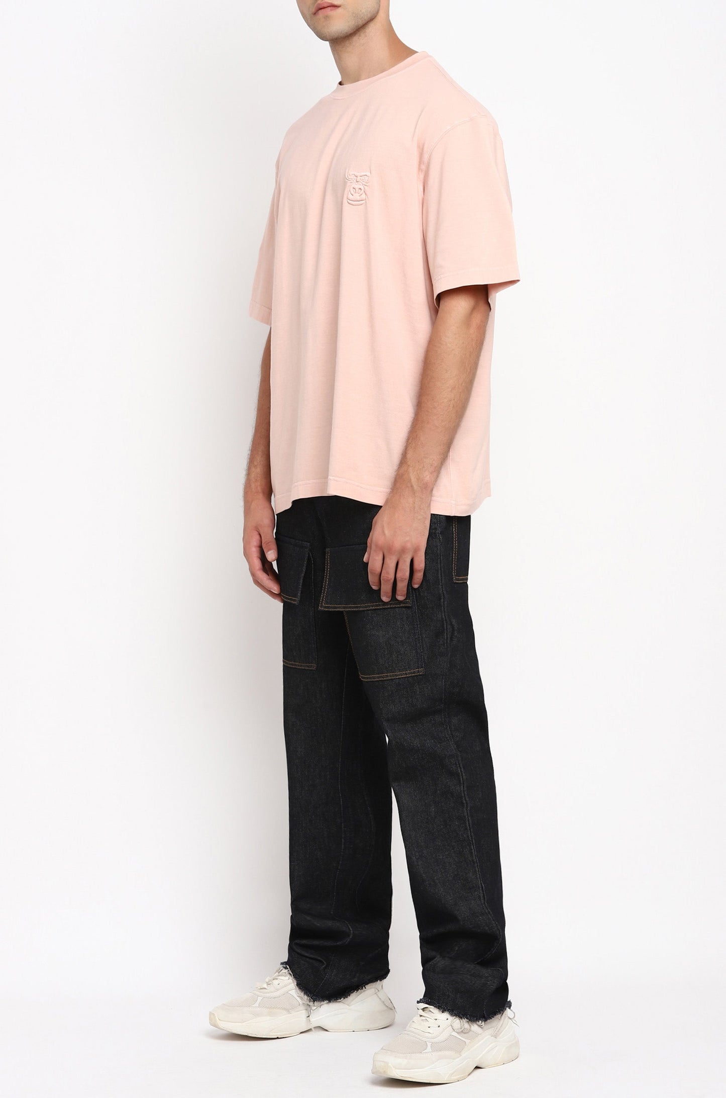 Huemn Evolution Gorilla Insignia T-Shirt (Powder Pink)