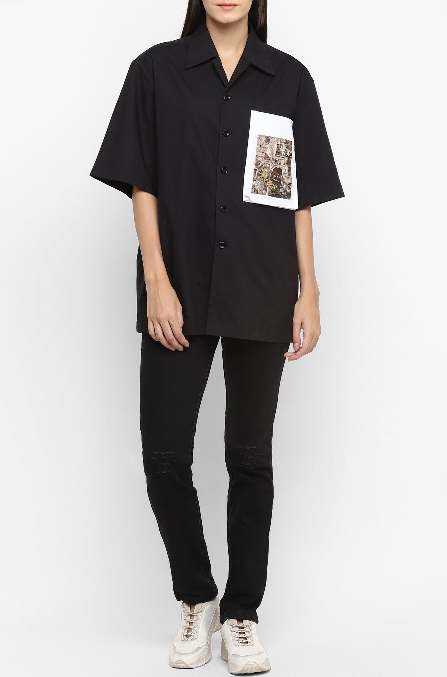 Handcrafted 'Yesteryear' Safari Shirt (Black)