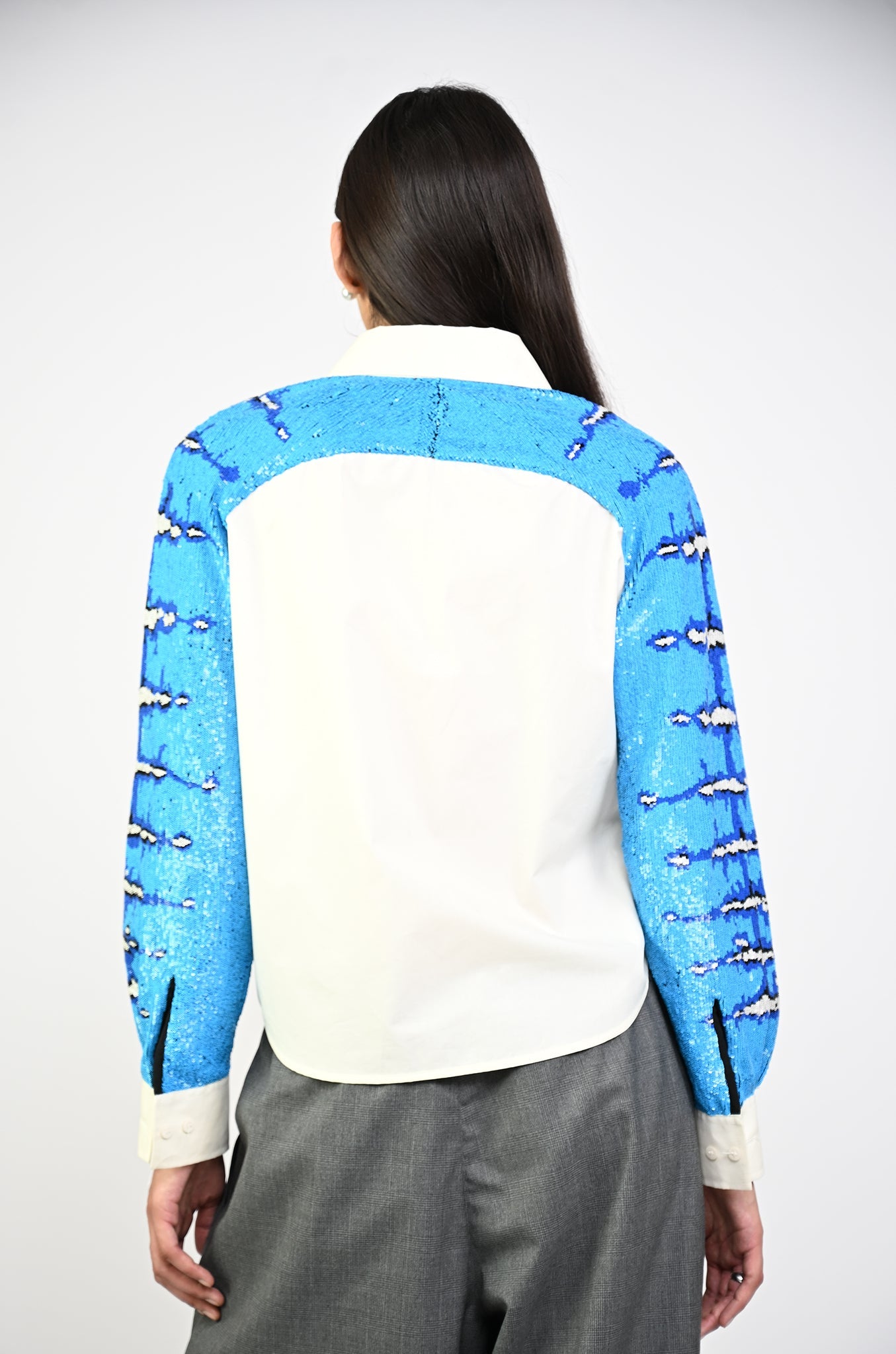 Embroidered 'Snake-Skin' Shirt