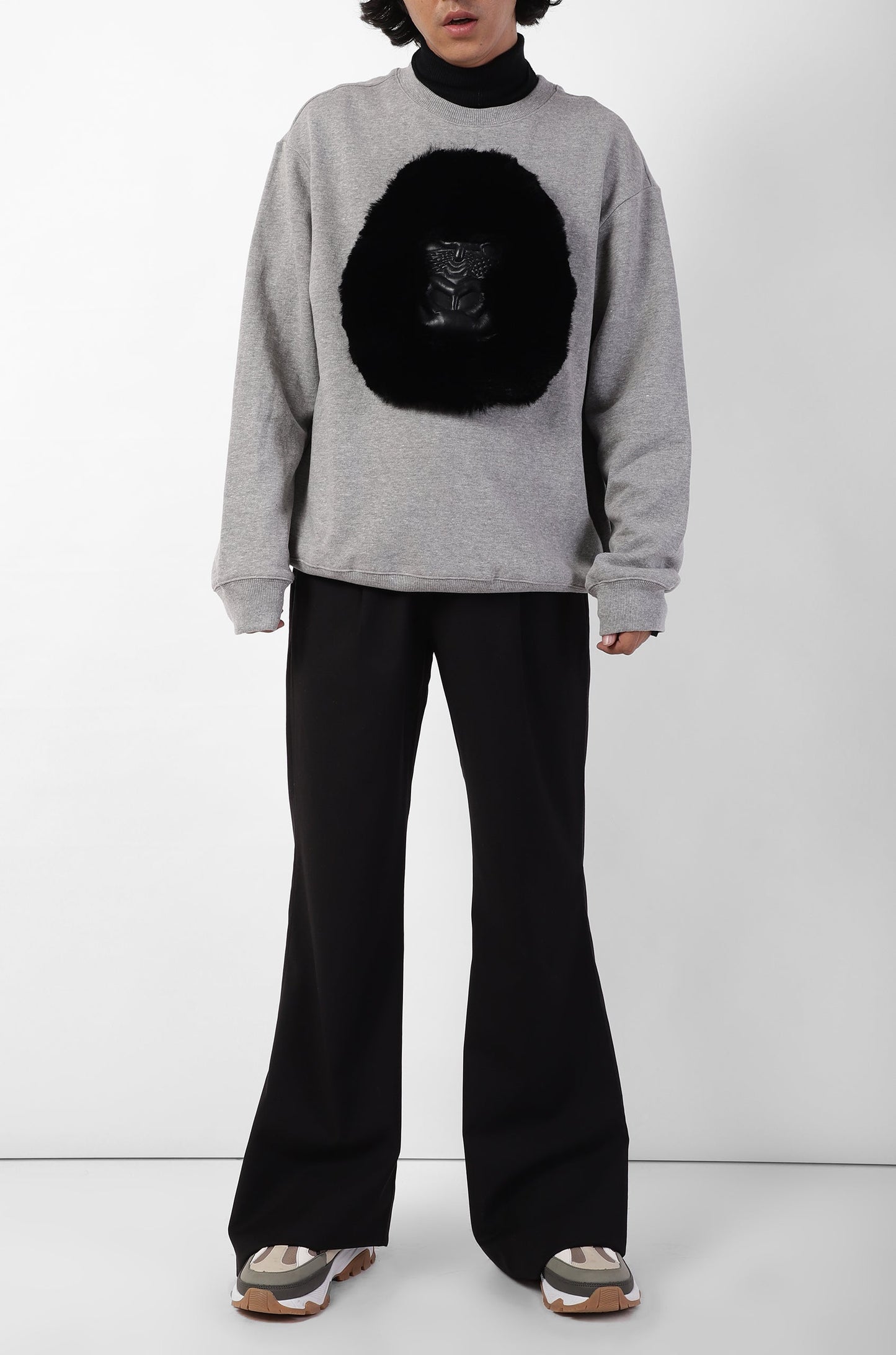 Huemn Classic Handmade Gorilla Sweatshirt (Grey)