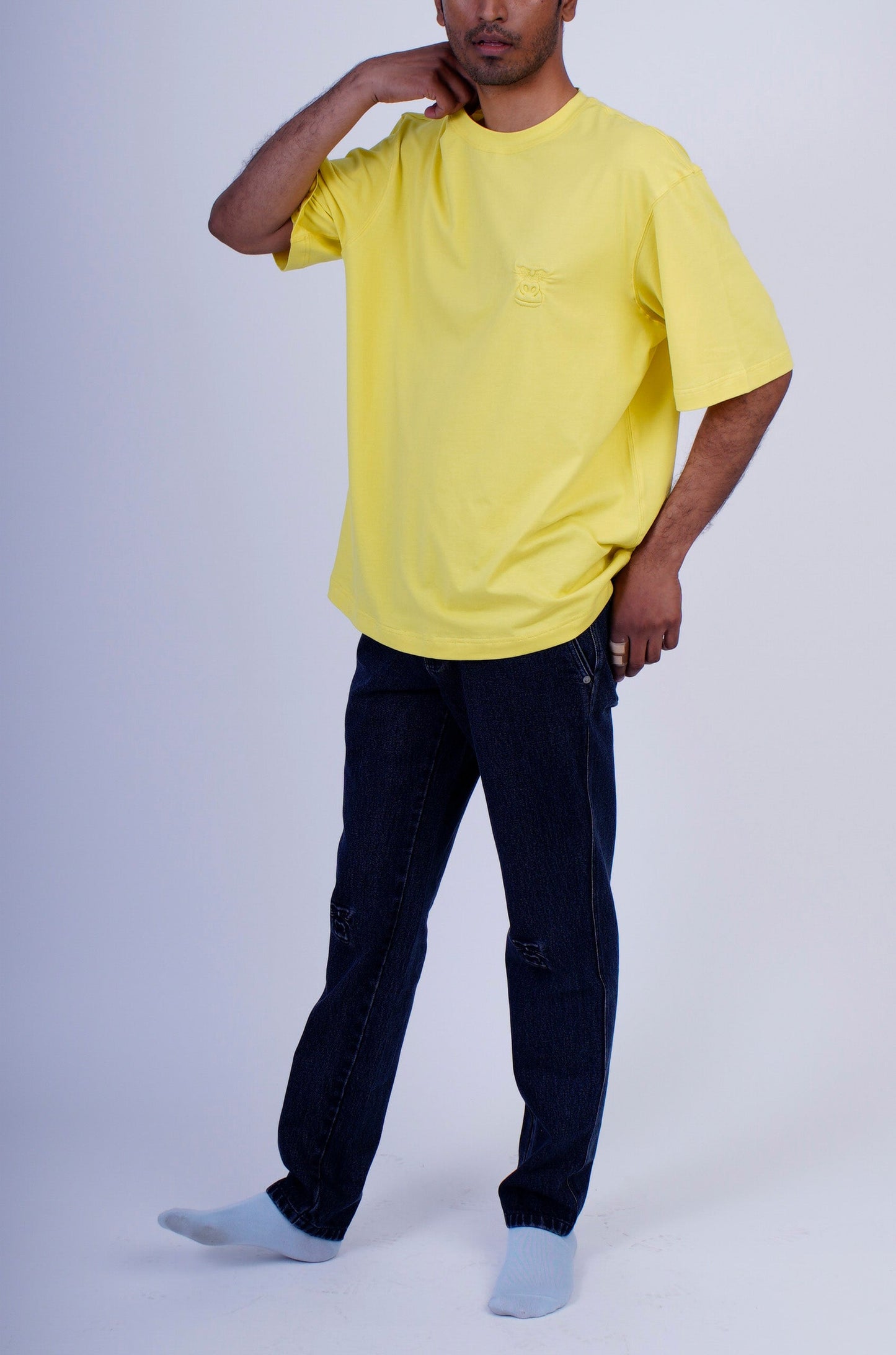 Huemn Evolution Gorilla Insignia T-Shirt (Lemon Yellow)