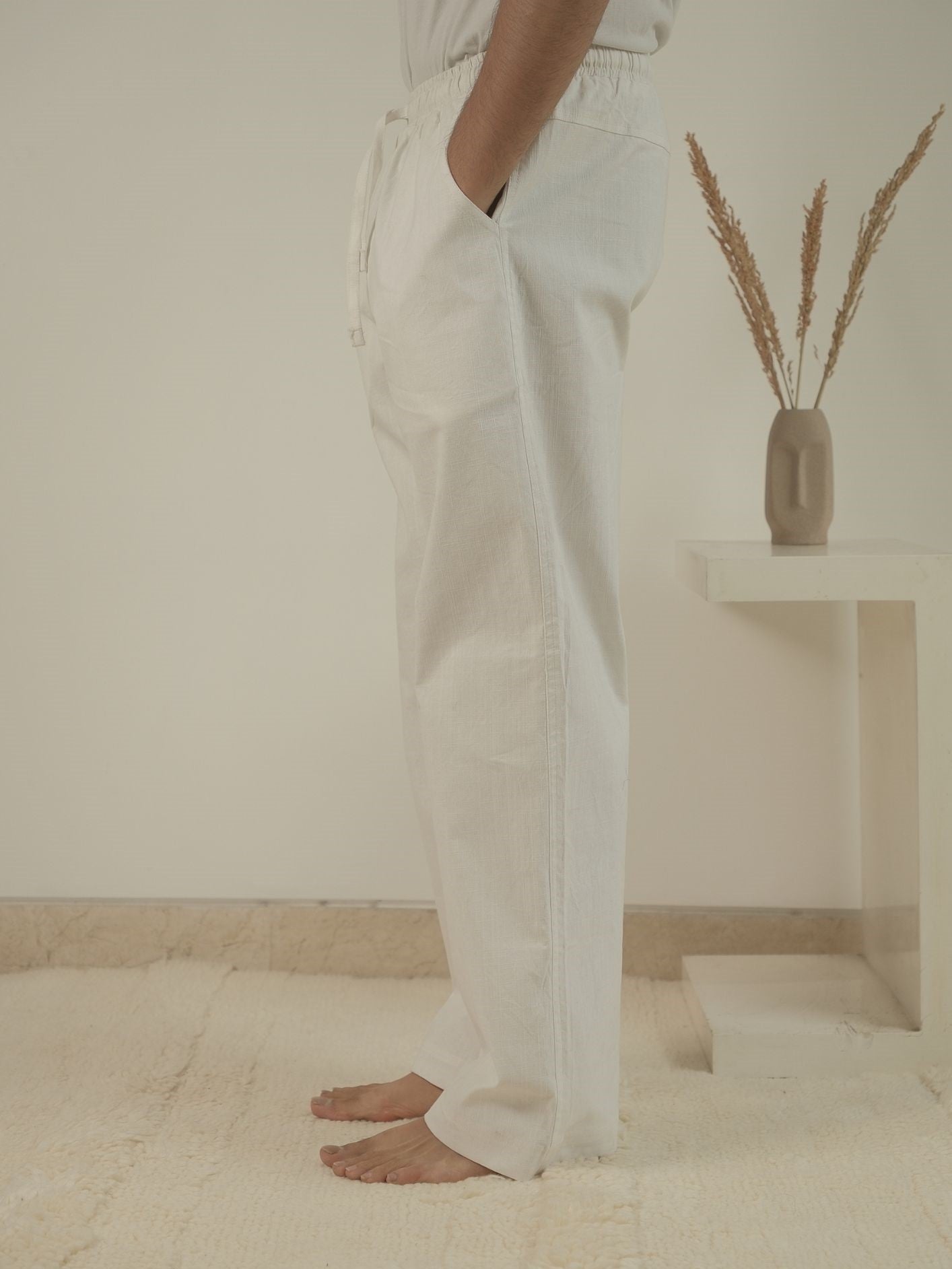 Linen Pant - Vanila White