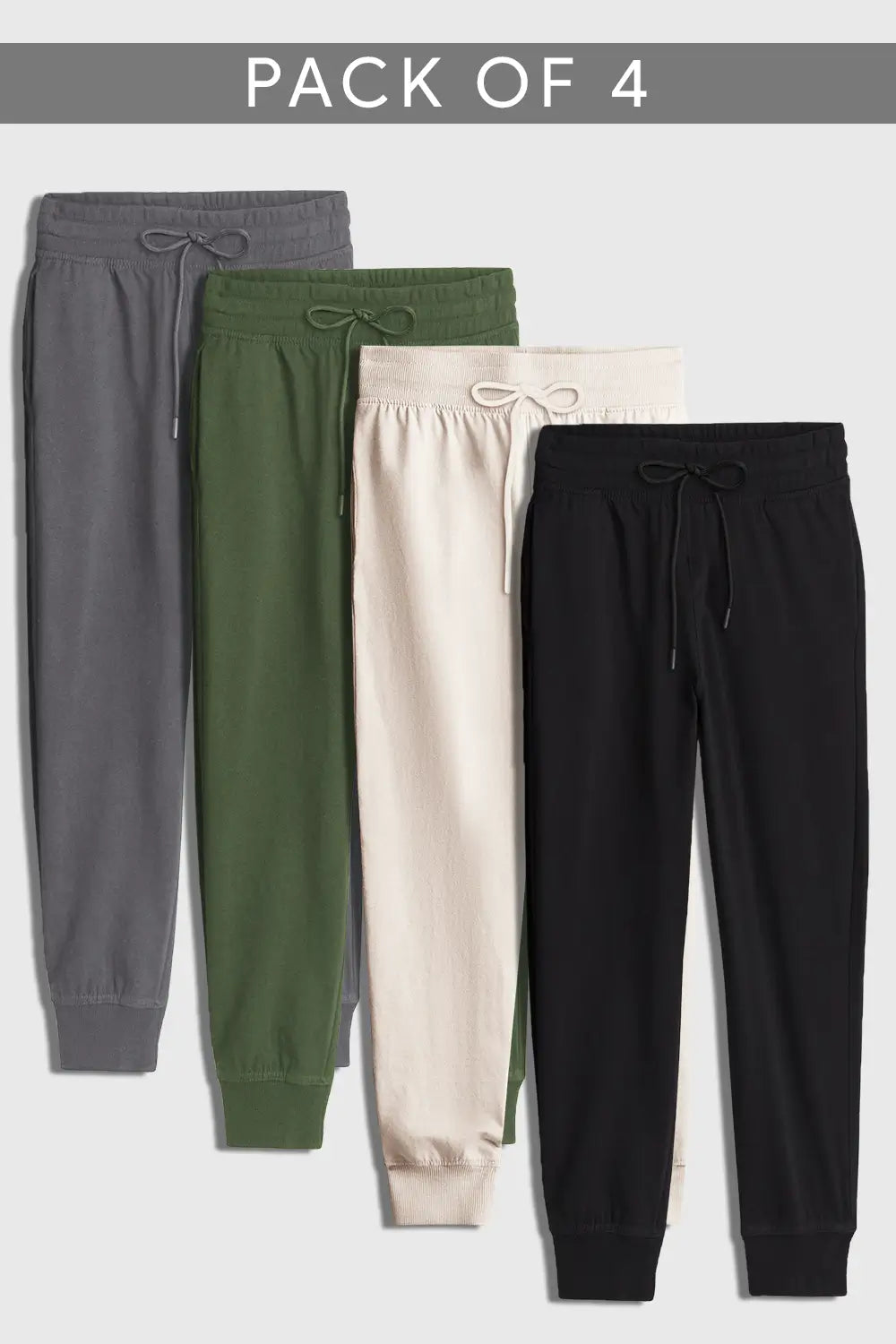 4-Pack Zip Pocket Joggers