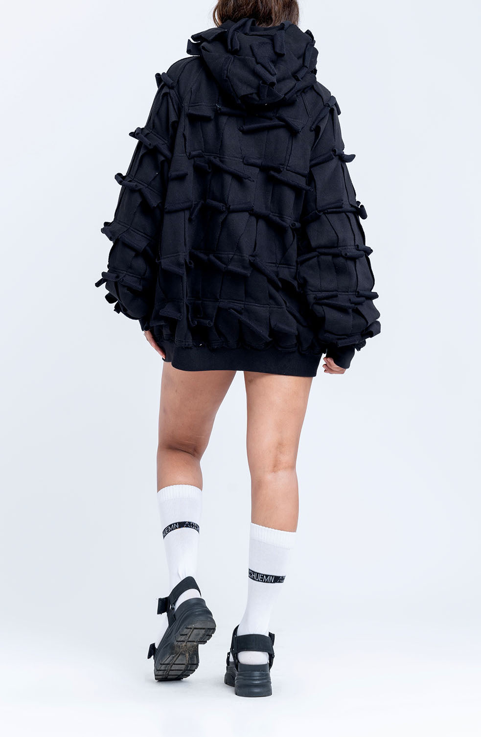 Handcrafted 1000 Panel Hoodie (Black)