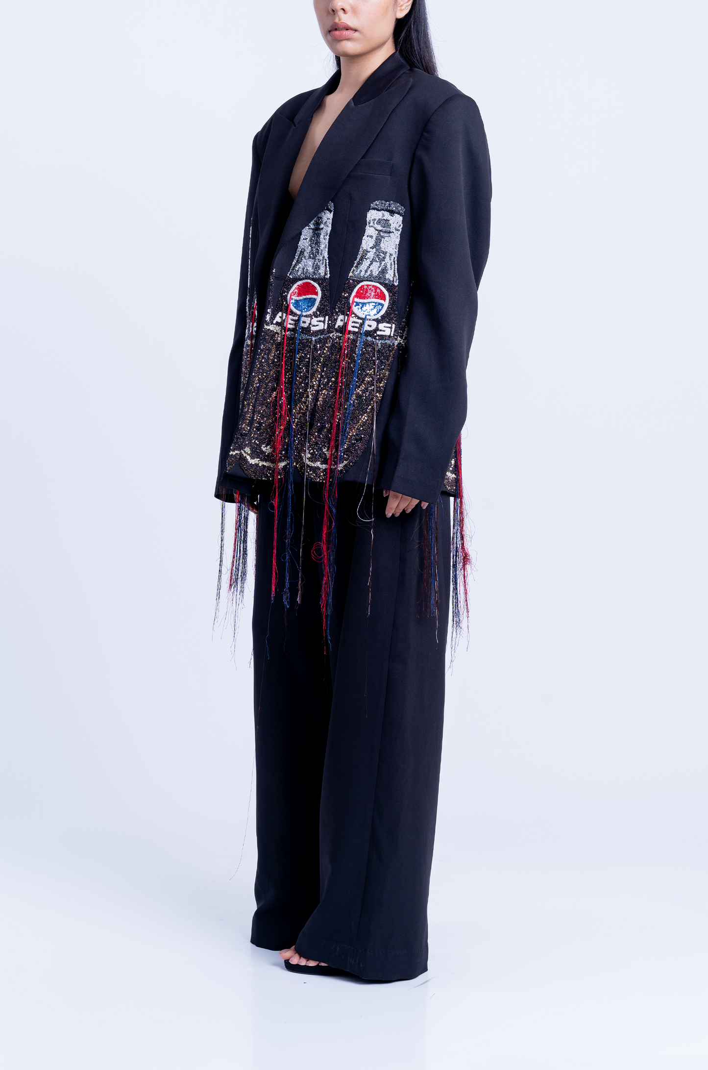 Handcrafted 'Pepsi' Blazer