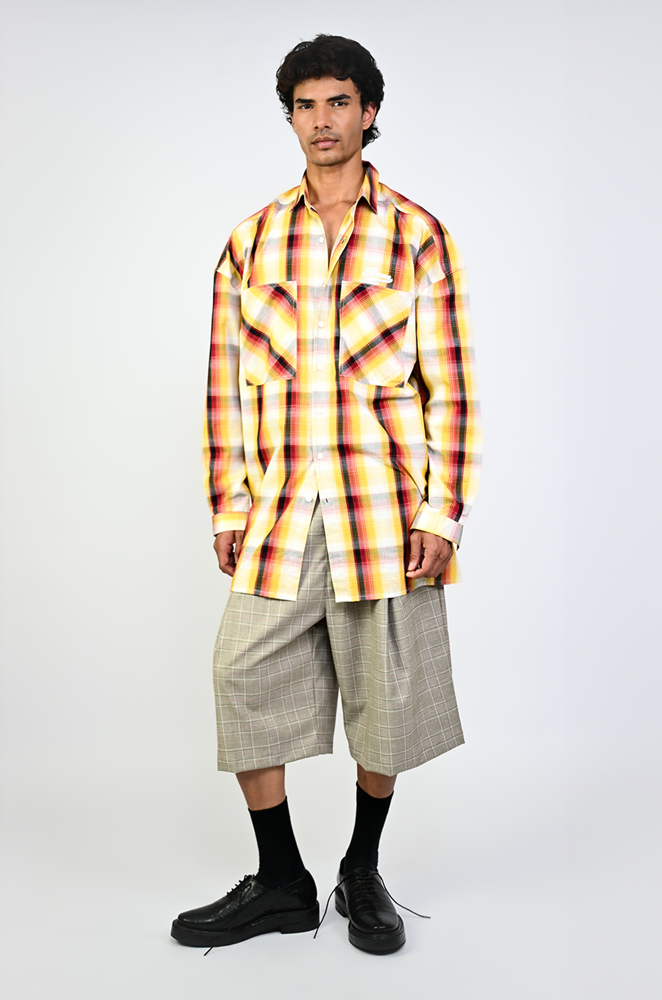 Check-patterned shirt