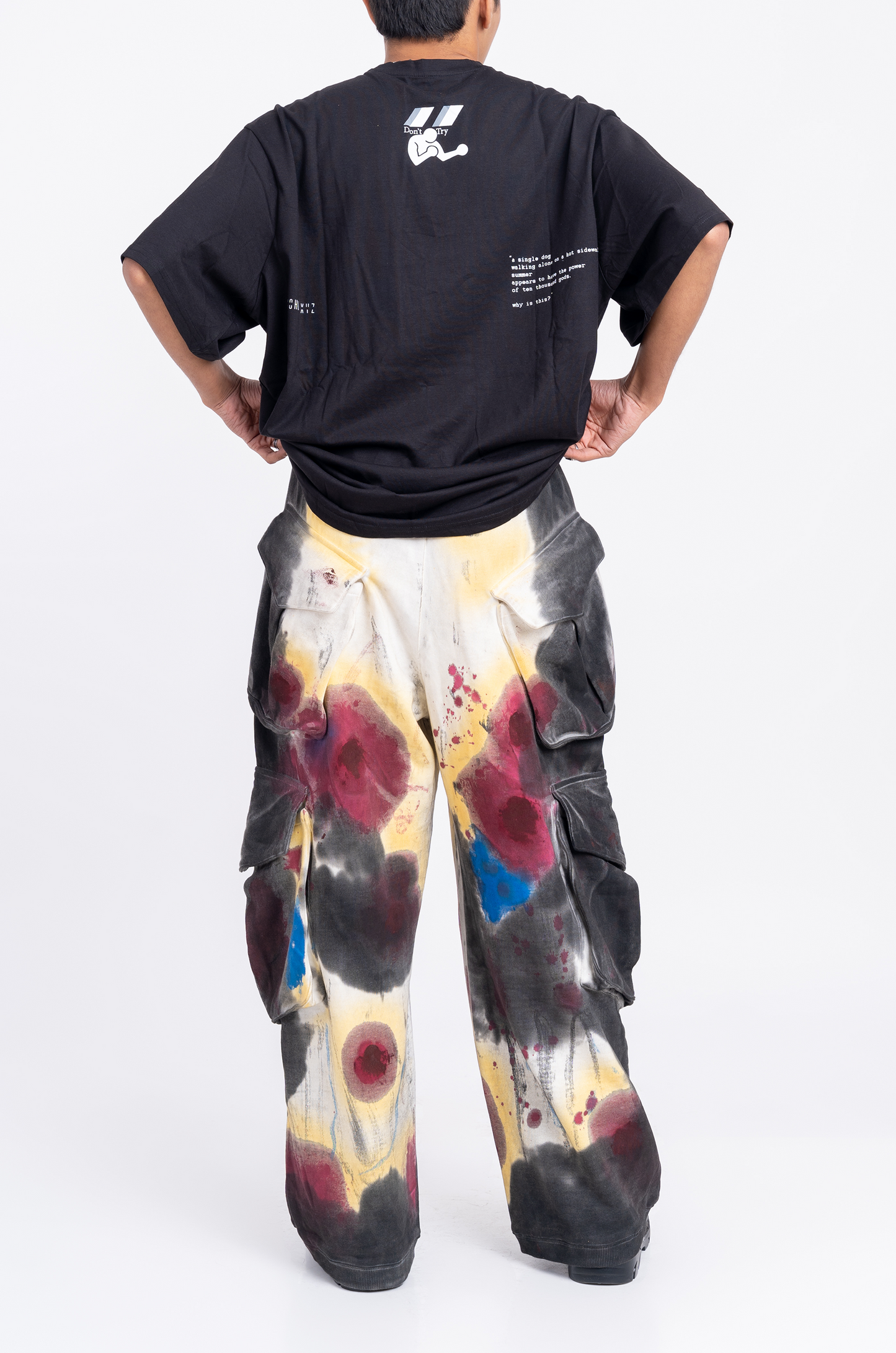 Huemn Blood Flap Pocket Sweatpant (White)