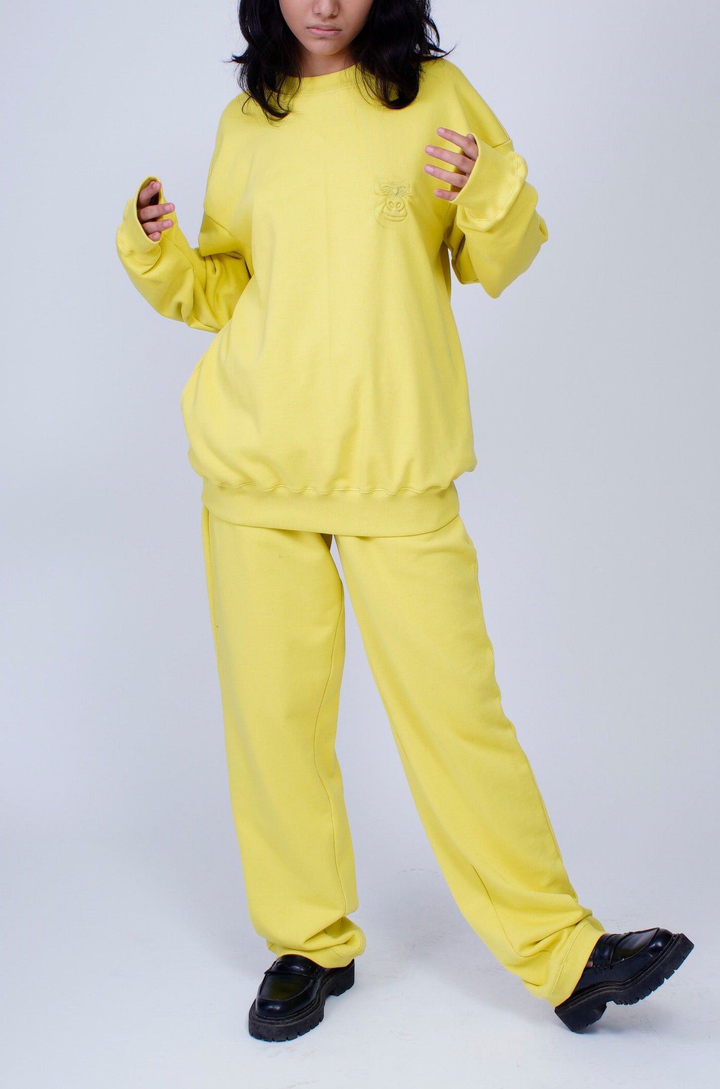 Huemn Gorilla Insignia Co-Ords Set (Lemon Yellow)