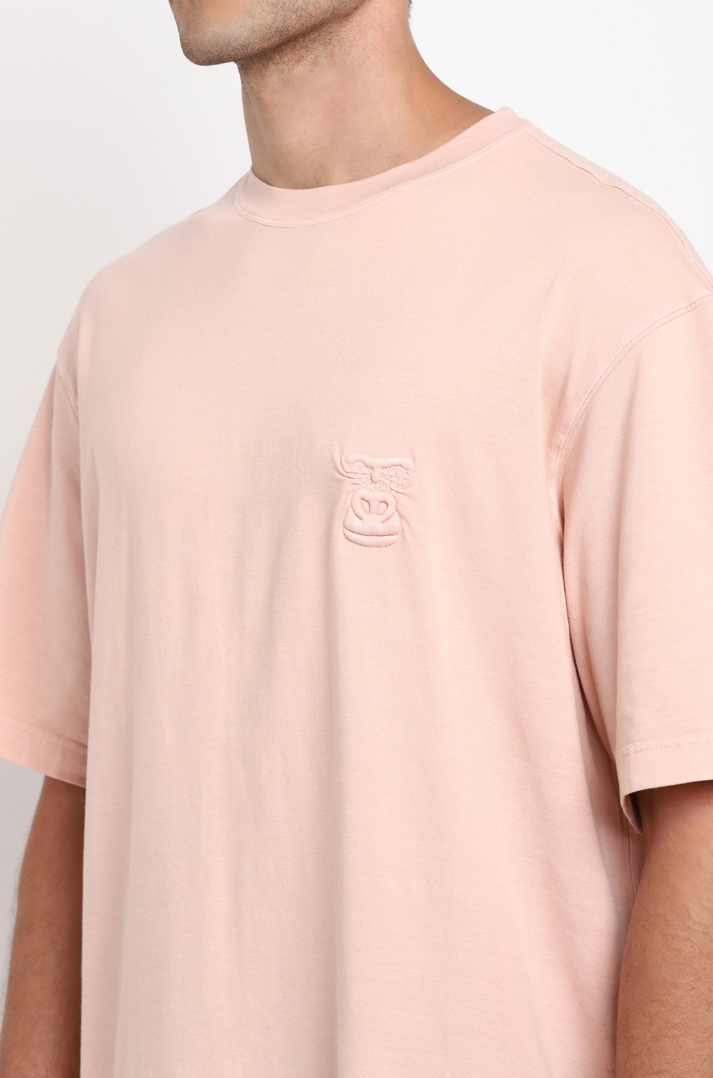 Huemn Evolution Gorilla Insignia T-Shirt (Powder Pink)