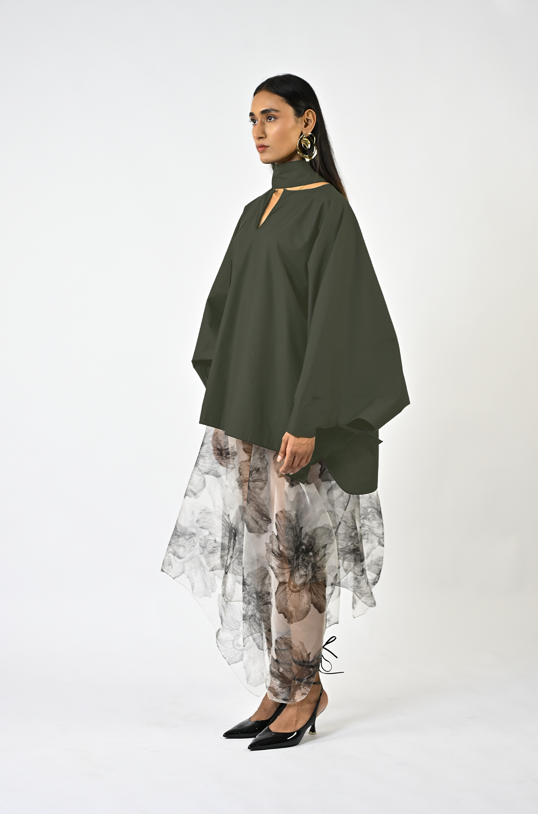 HUEMN Kaftan kurta hybrid - Dark Green