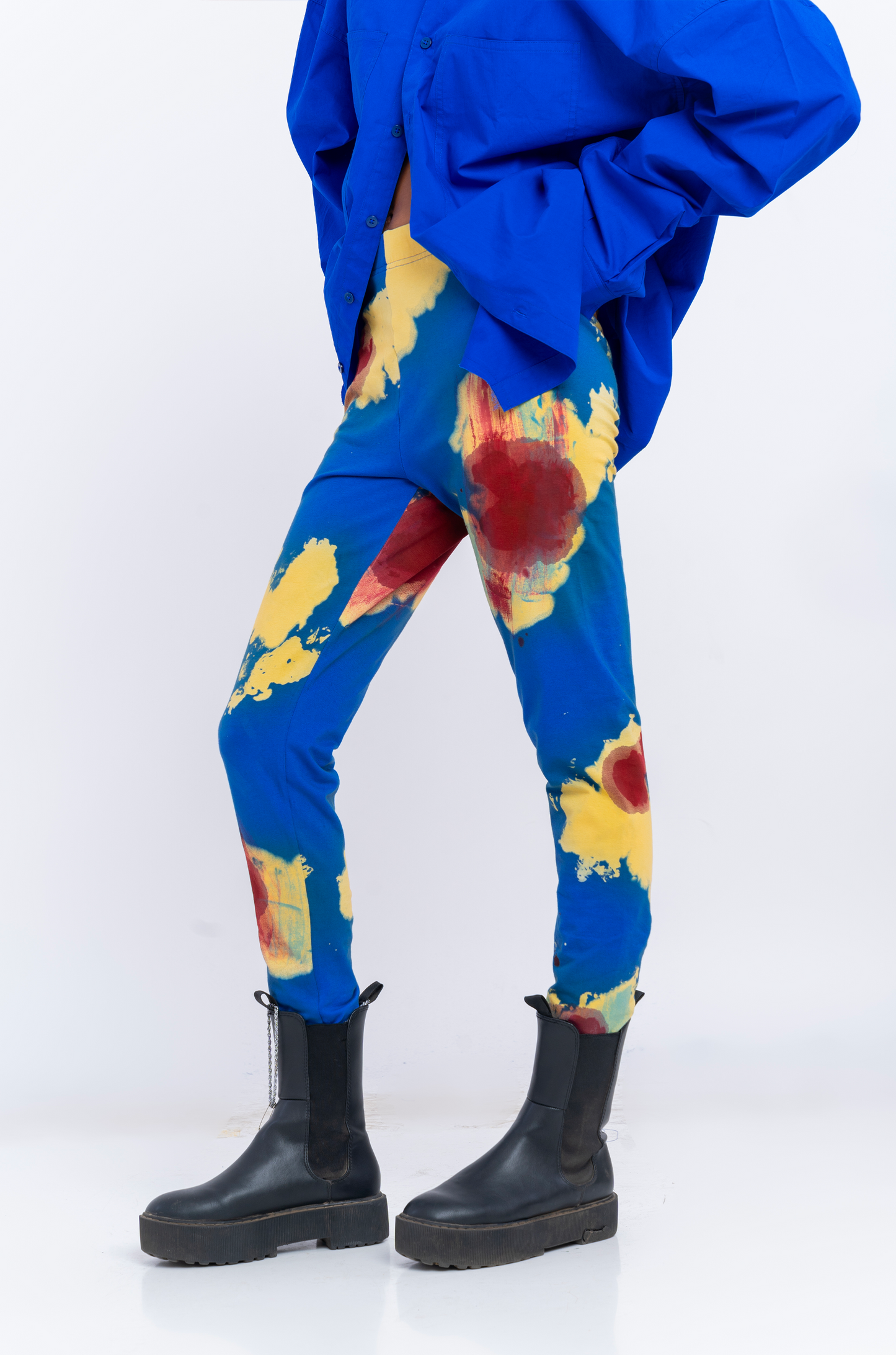 Huemn Blood Washed Leggings (Blue)