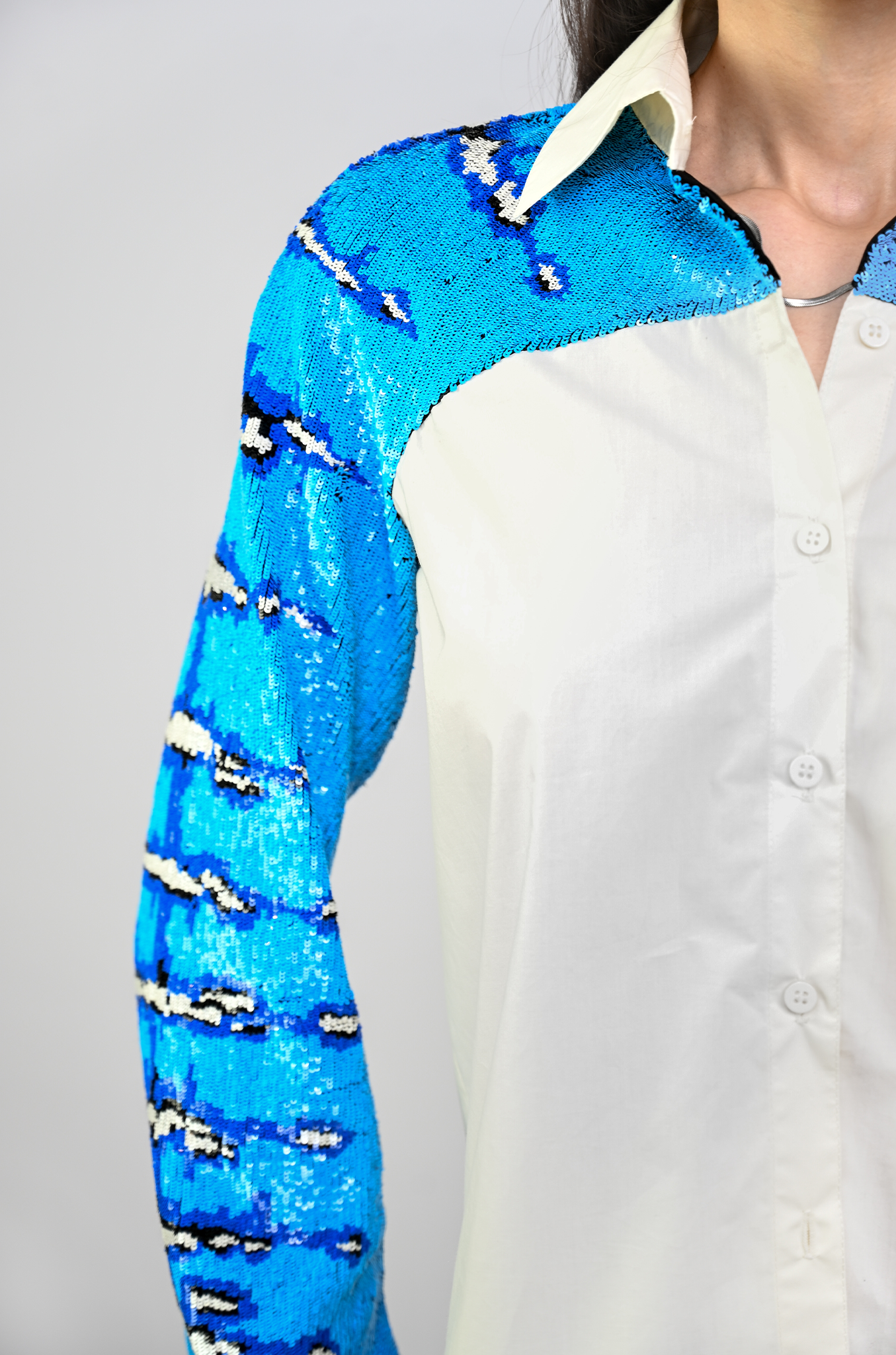 Embroidered 'Snake-Skin' Shirt