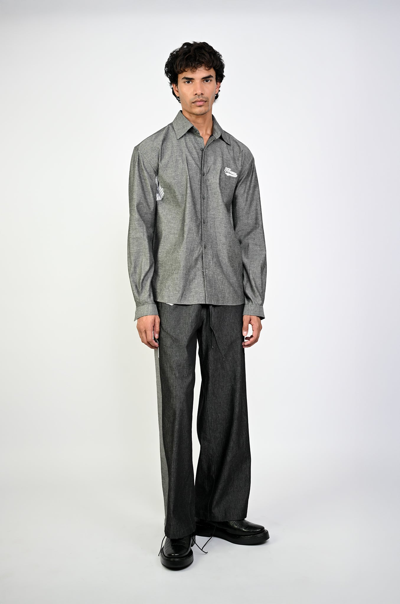 Classic denim shirt (Black)