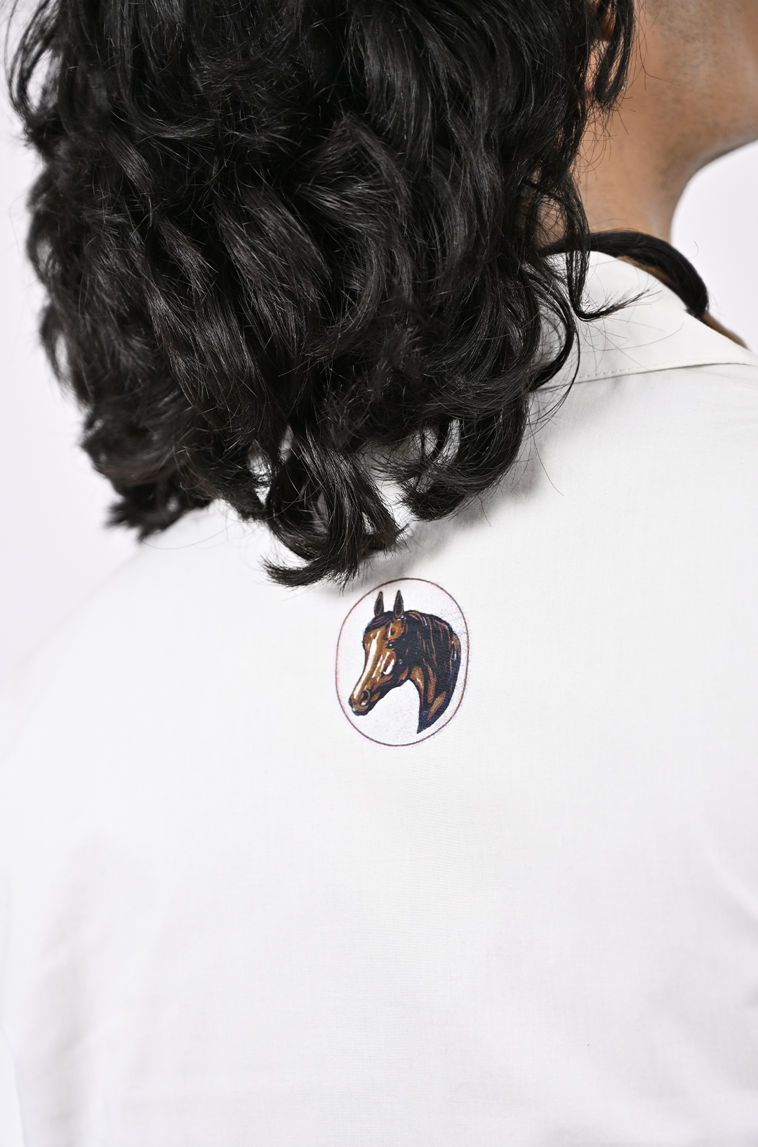 Straight Fit Printed Cotton Shirt