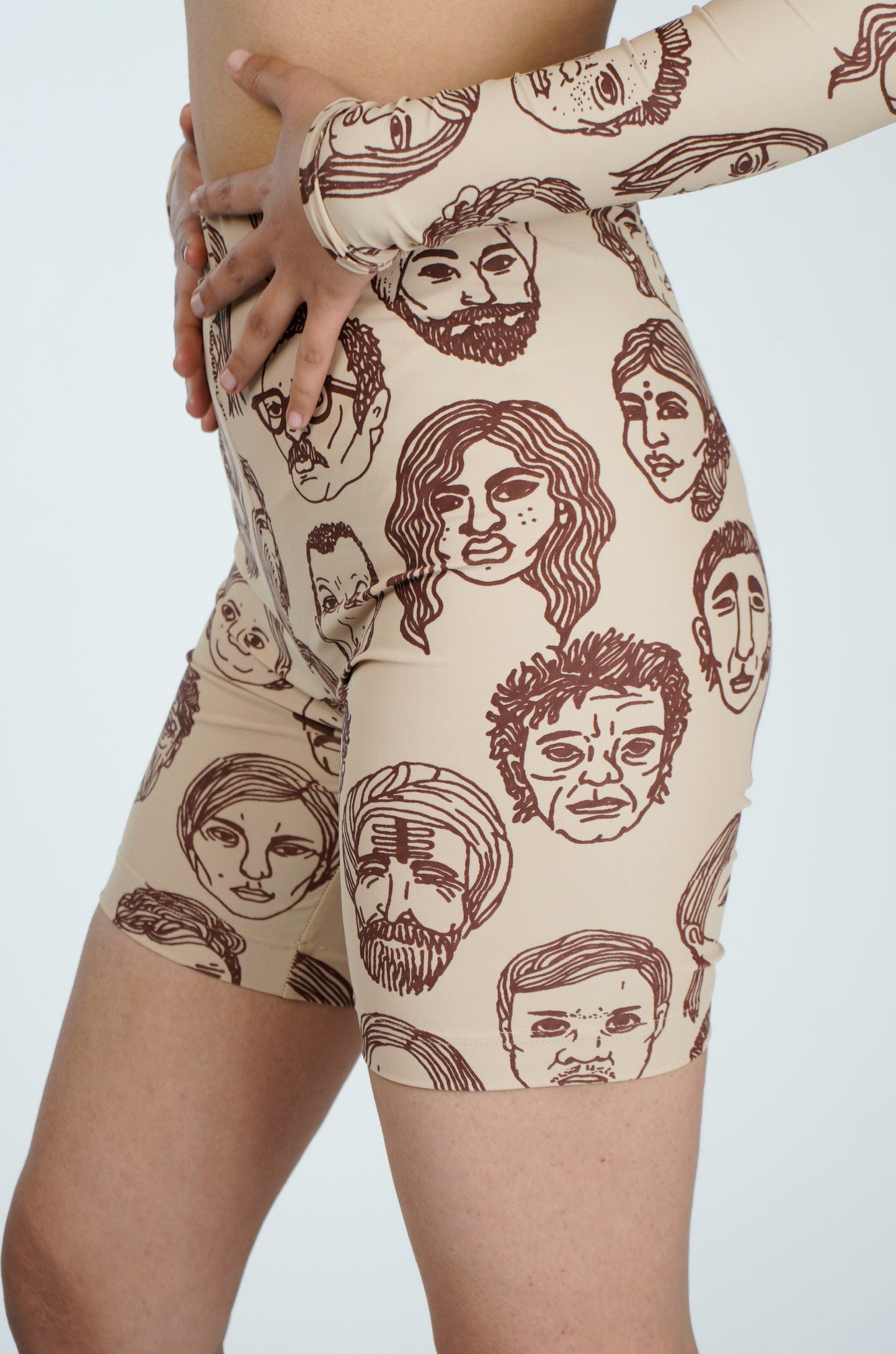 Diversity Bike Shorts (Beige)