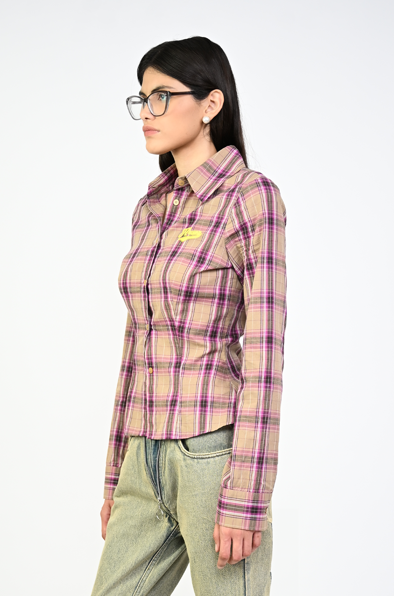 HUEMN Corset style shirt (Brown)
