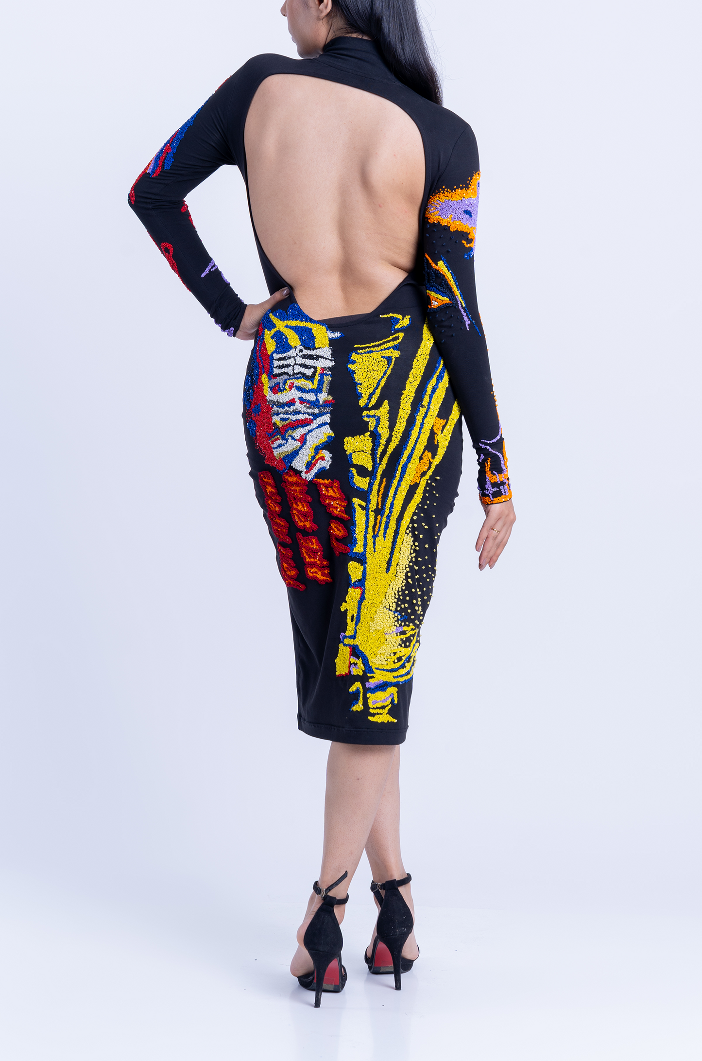 Handcrafted 'Return Of The Gorilla' Dress (Black)