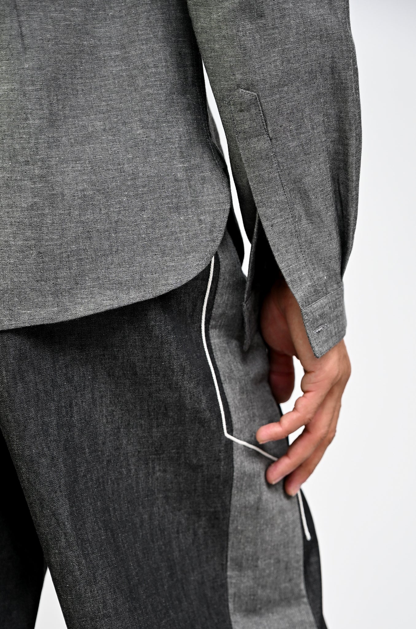 Classic denim shirt (Black)