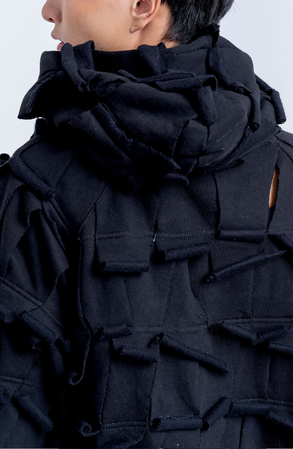 Handcrafted 1000 Panel Hoodie (Black)