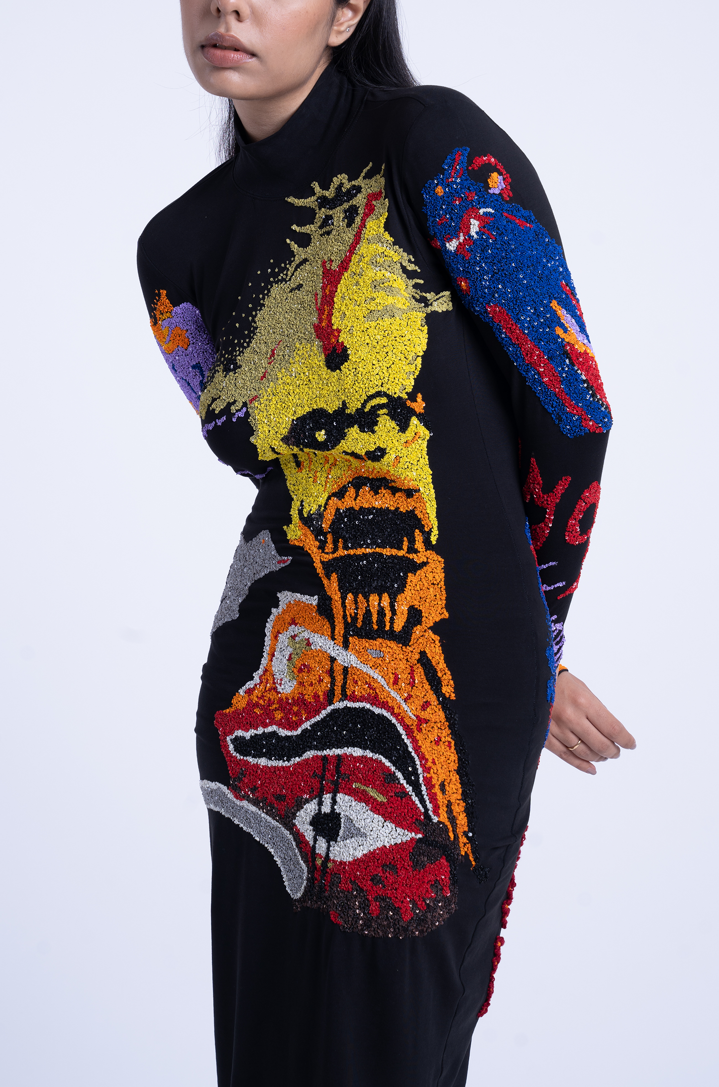 Handcrafted 'Return Of The Gorilla' Dress (Black)