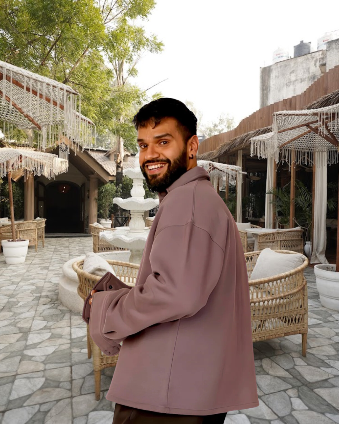 Spring Shacket - Plum