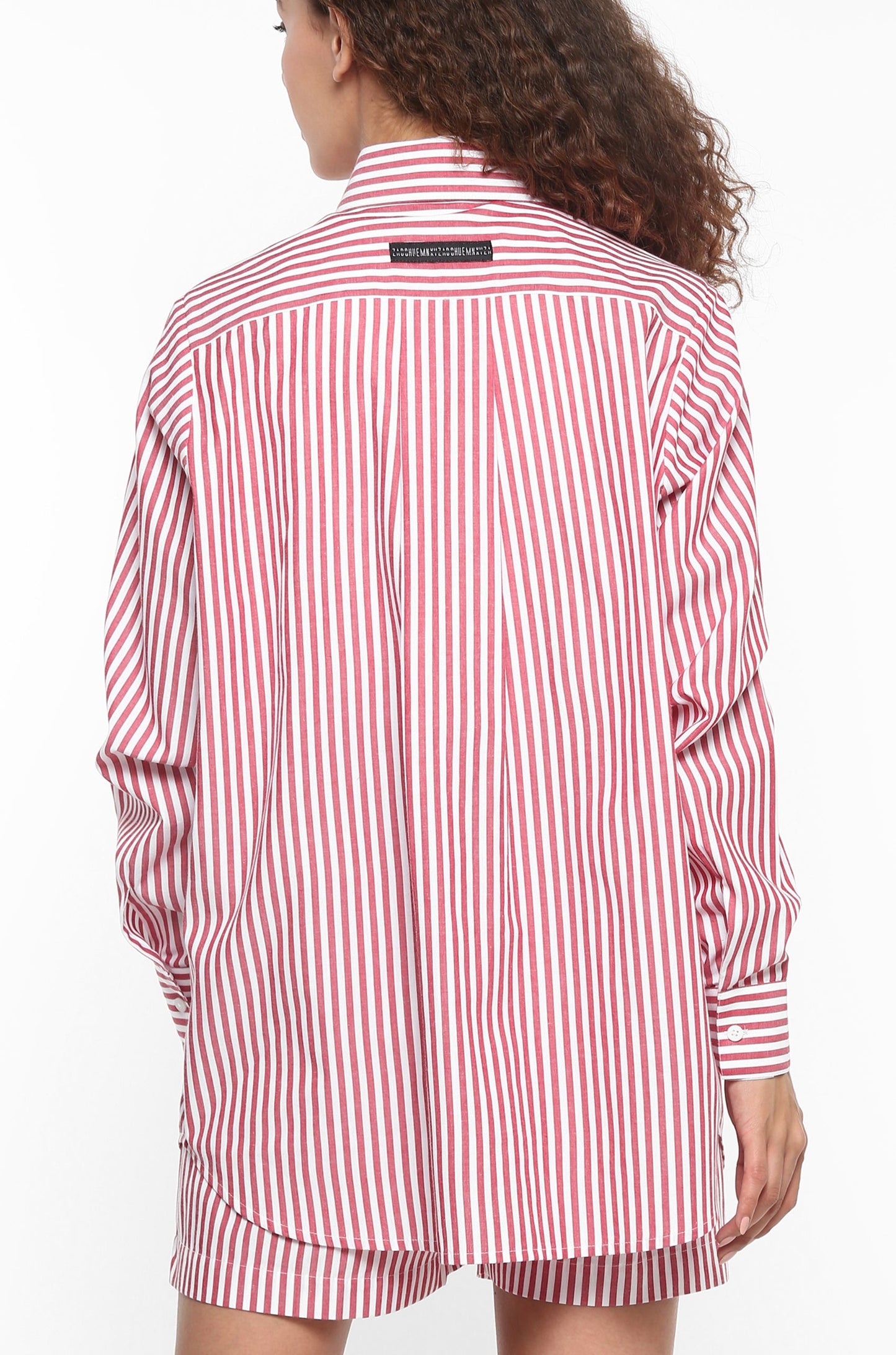 Huemn Gorilla Insignia Striped Shirt (Flamingo Pink)