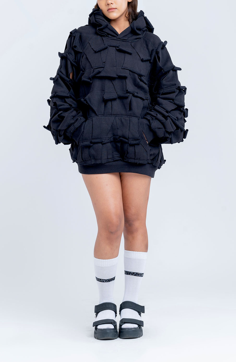 Handcrafted 1000 Panel Hoodie (Black)