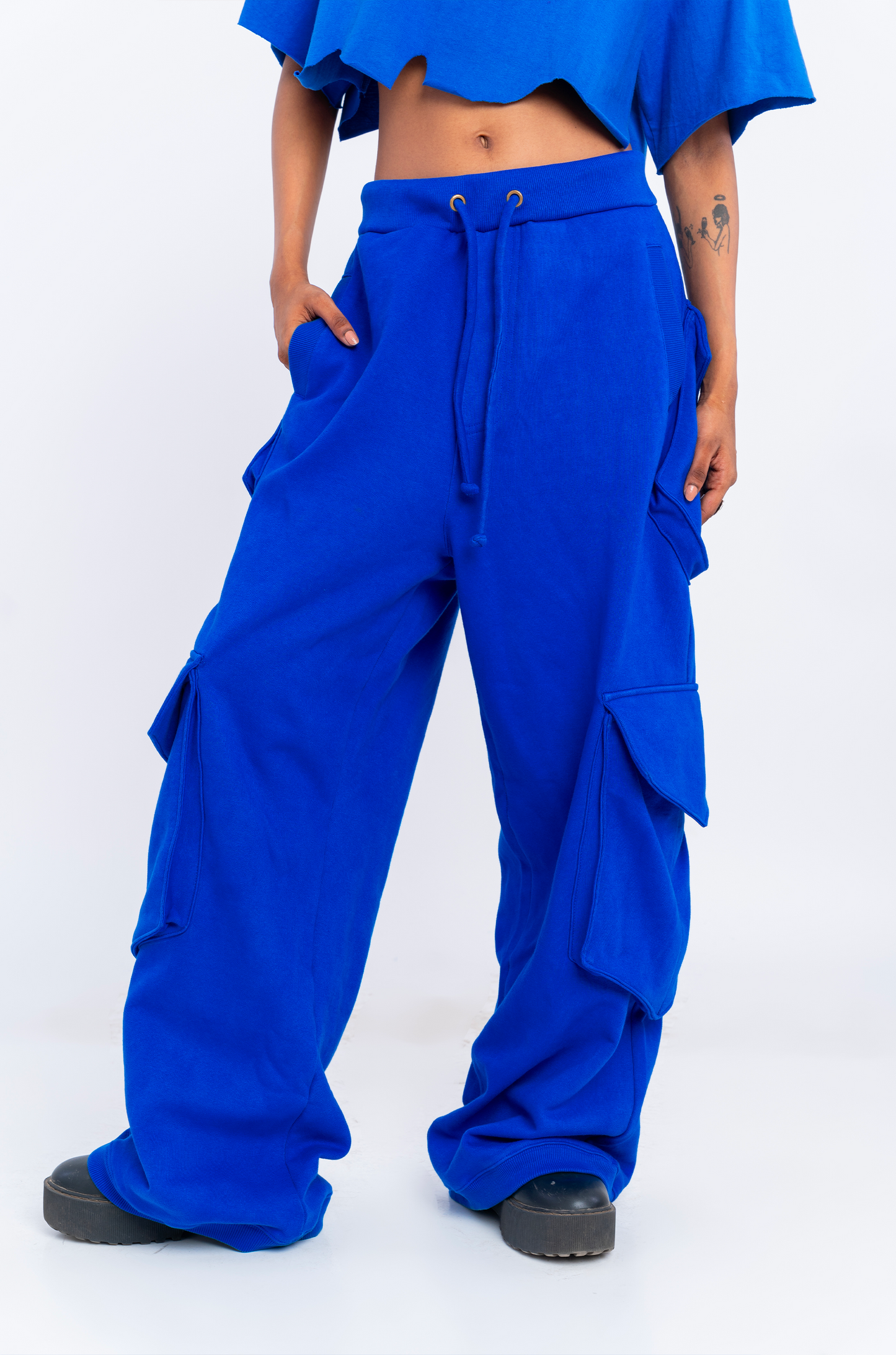 Huemn Flap Pocket Sweatpant (Blue)
