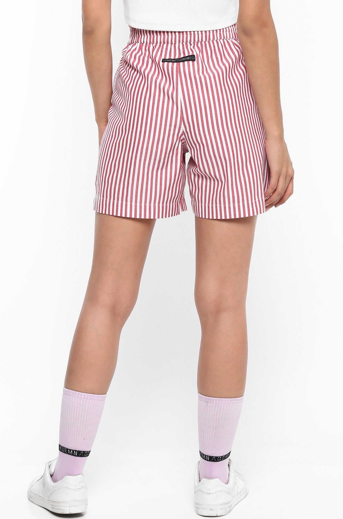 Huemn Gorilla Insignia Striped Shirt (Flamingo Pink)