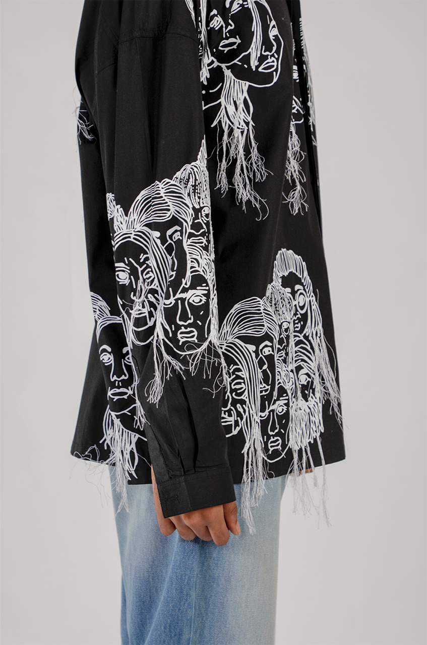 Handcrafted Diversity Stream Shirt (Black)