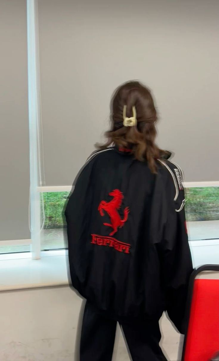 Black Ferrari F1 Racing Jacket – Premium Streetwear Edition - Prime Fitz