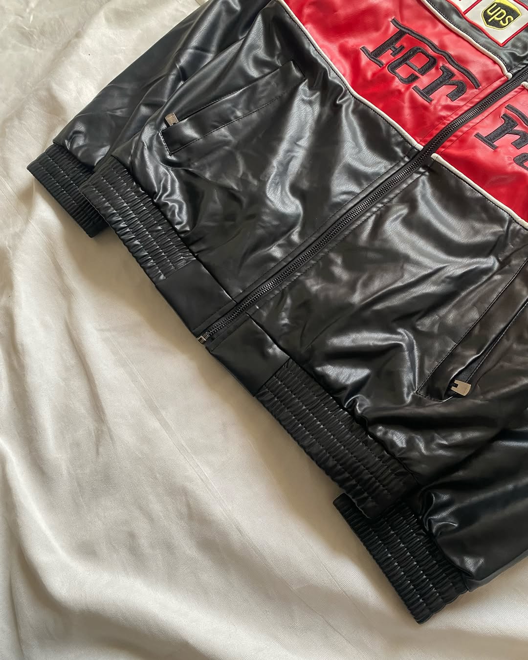 Black Ferrari Leather Jacket – Motorsport Edge Meets Streetwear Swag - Prime Fitz