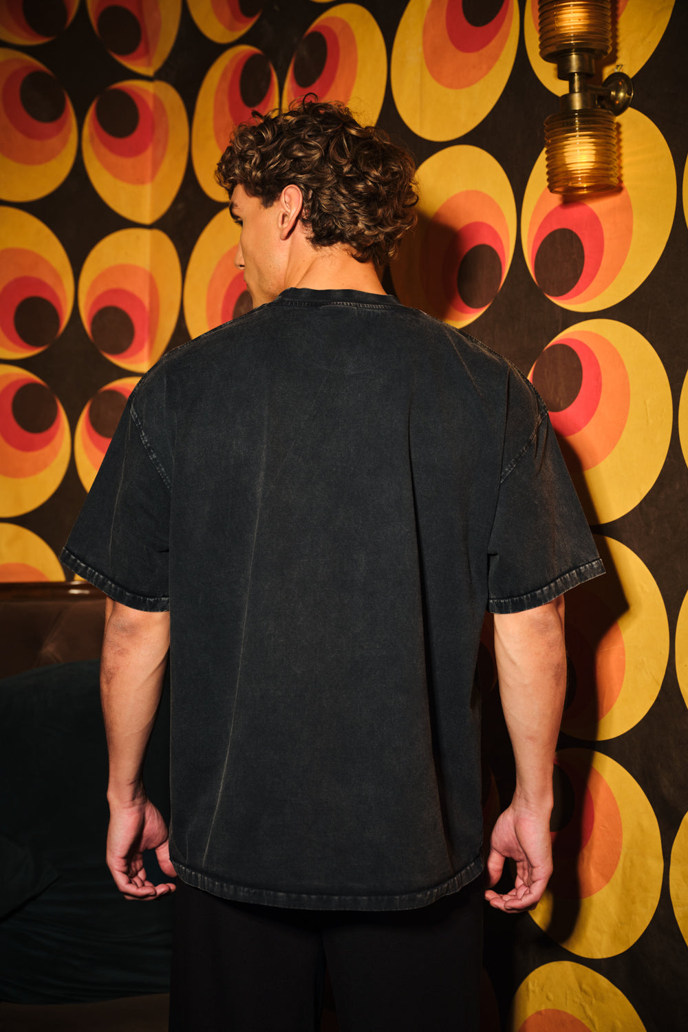 Talk To Your Cat Faded Black Oversized T-Shirt