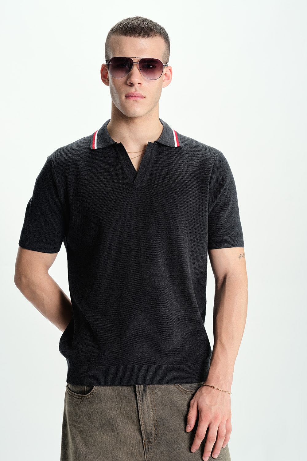Blackout Knit Polo