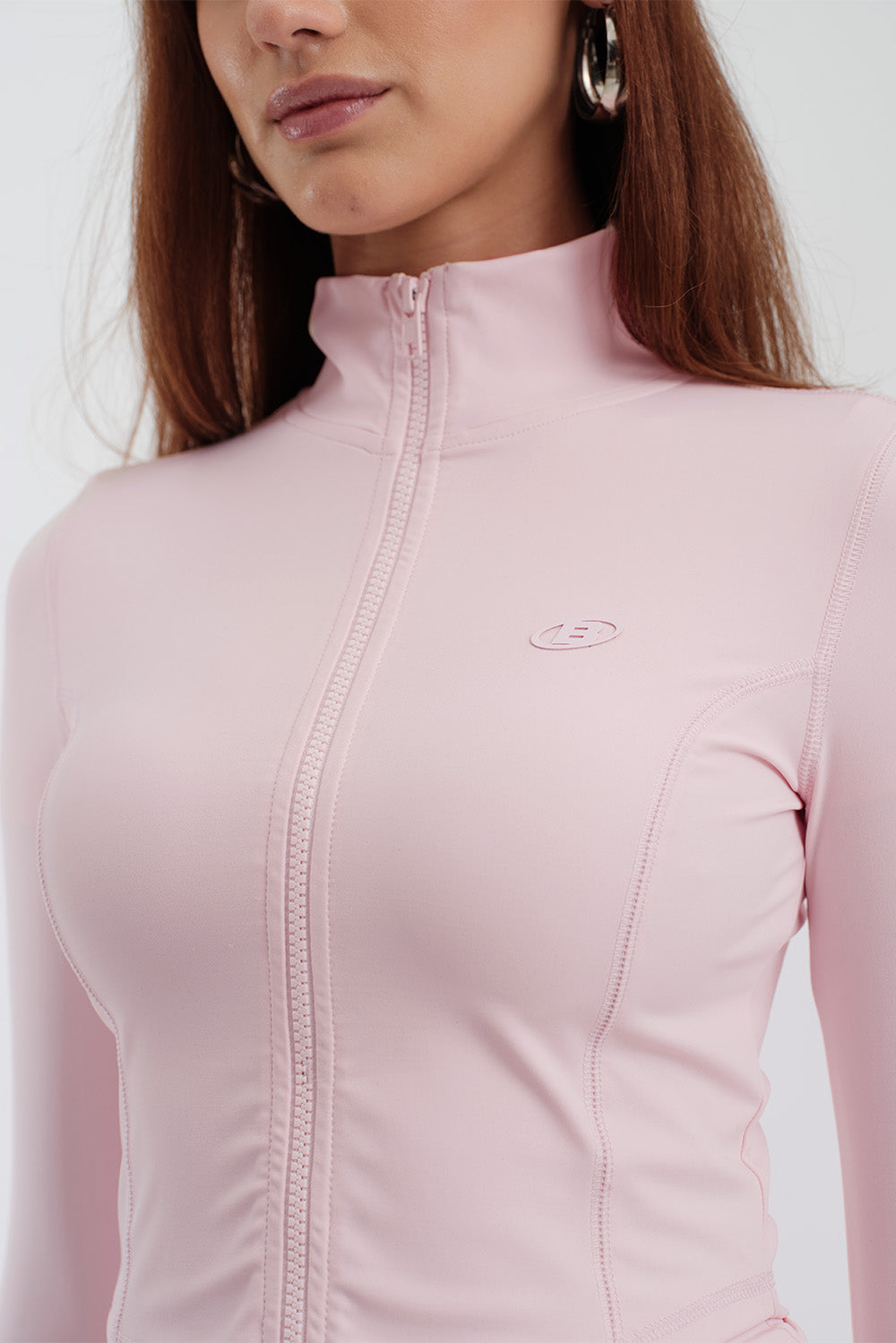 Blush Pink Defined Cropped Jacket