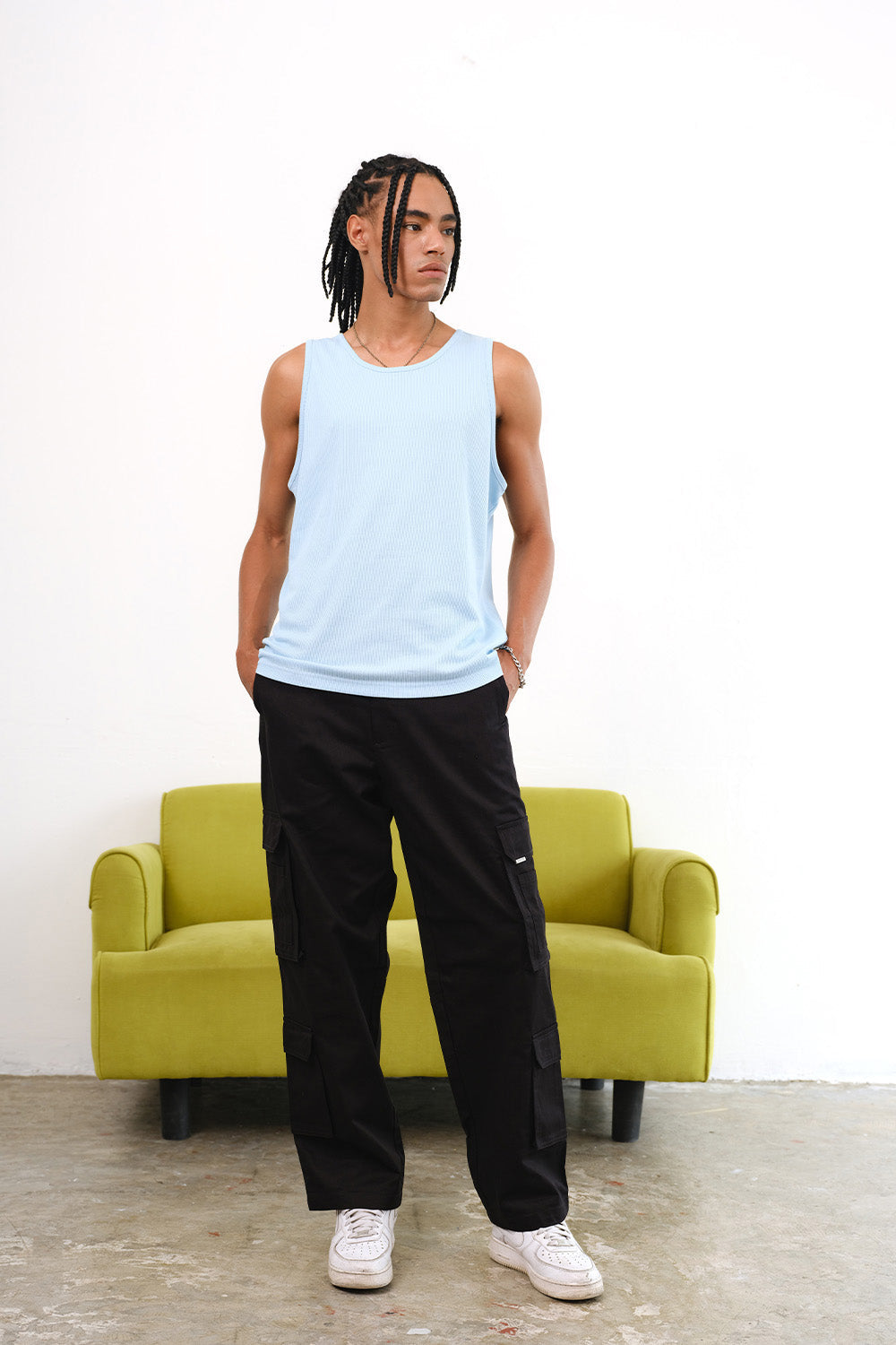 Black 10 Pockets Cargo Pants