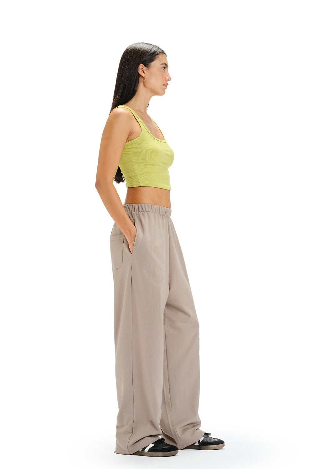 Sand Beige Loose Fit Joggers