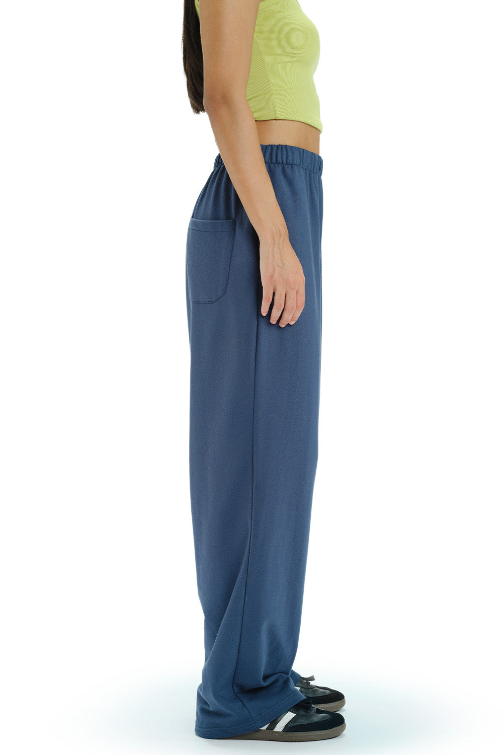 Blue Static Loose Fit Joggers