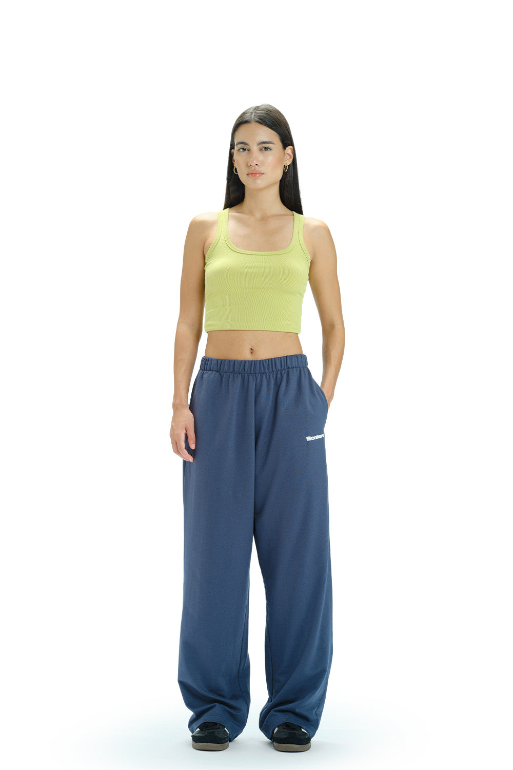 Blue Static Loose Fit Joggers