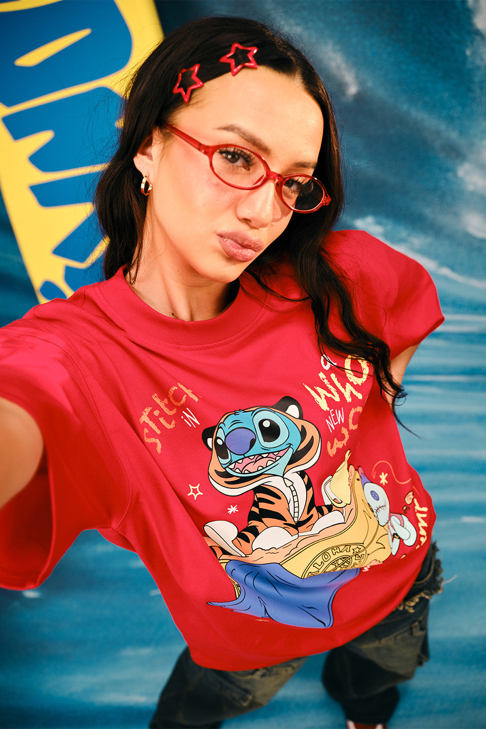 Stitch's Whole New World Oversized T-shirt