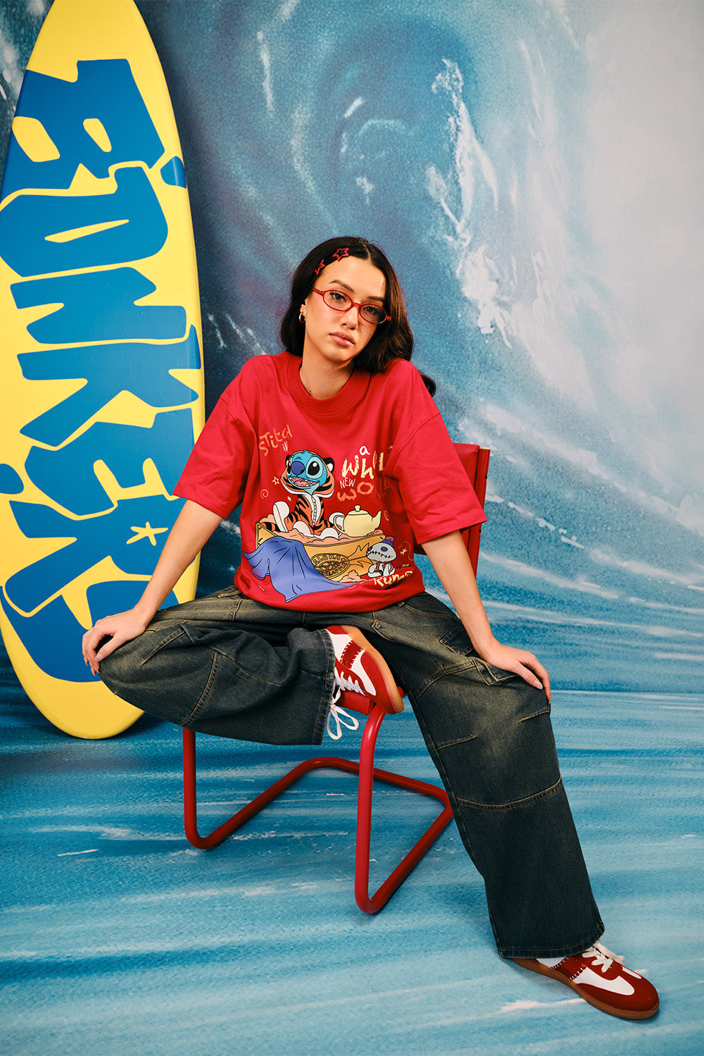 Stitch's Whole New World Oversized T-shirt