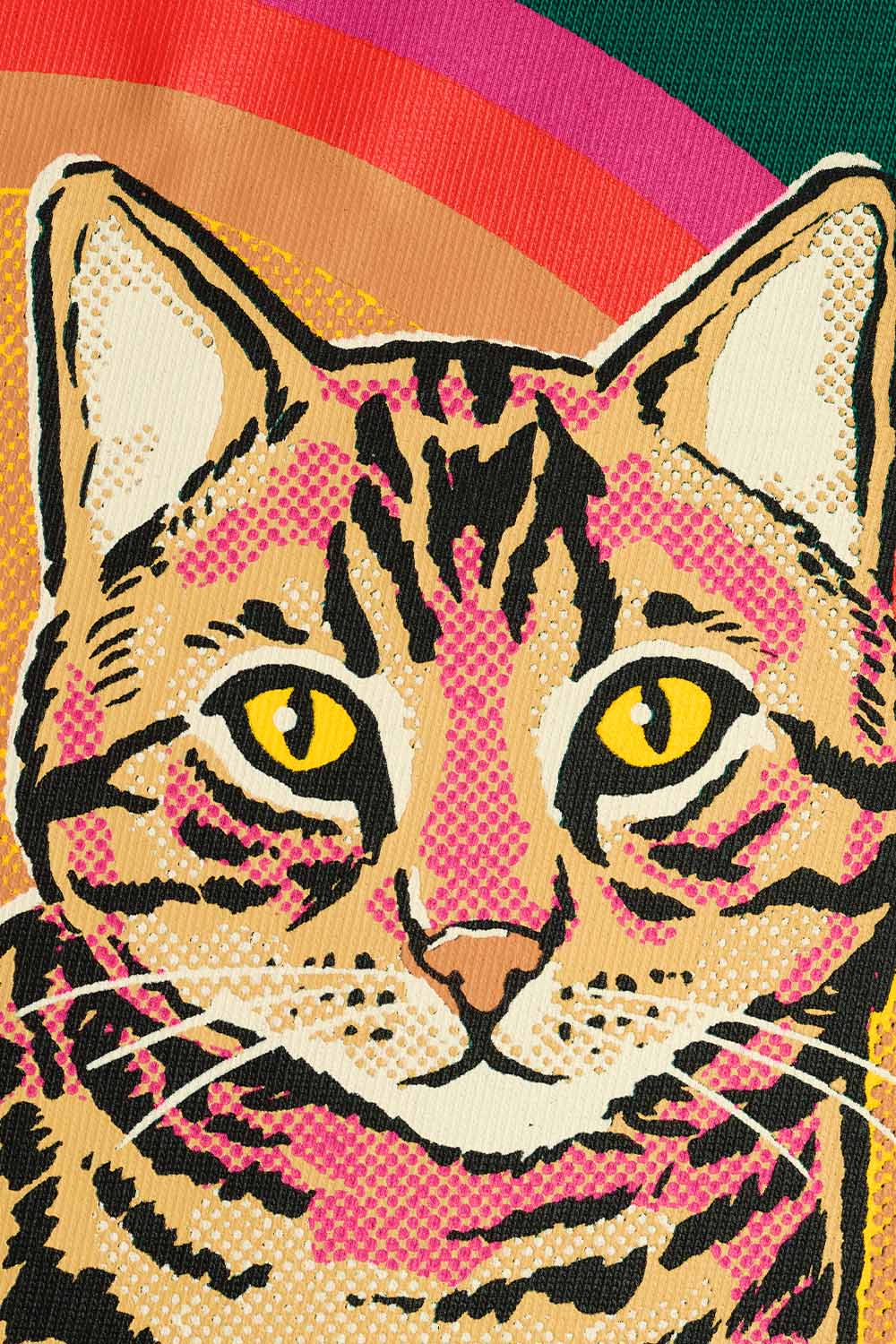 Talk To Your Cat Green Oversized T-Shirt