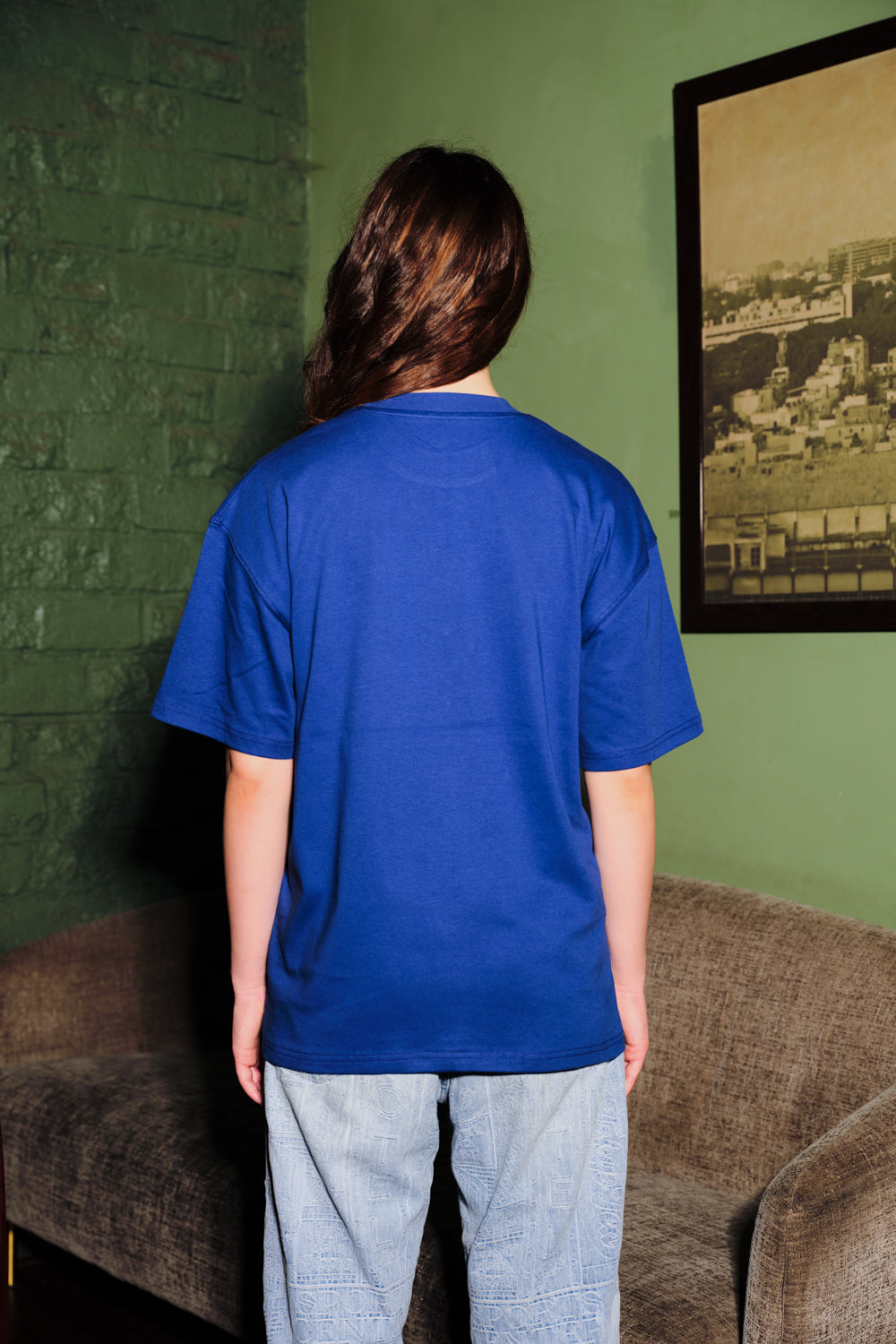 Imaginary Friends Blue Oversized T-Shirt
