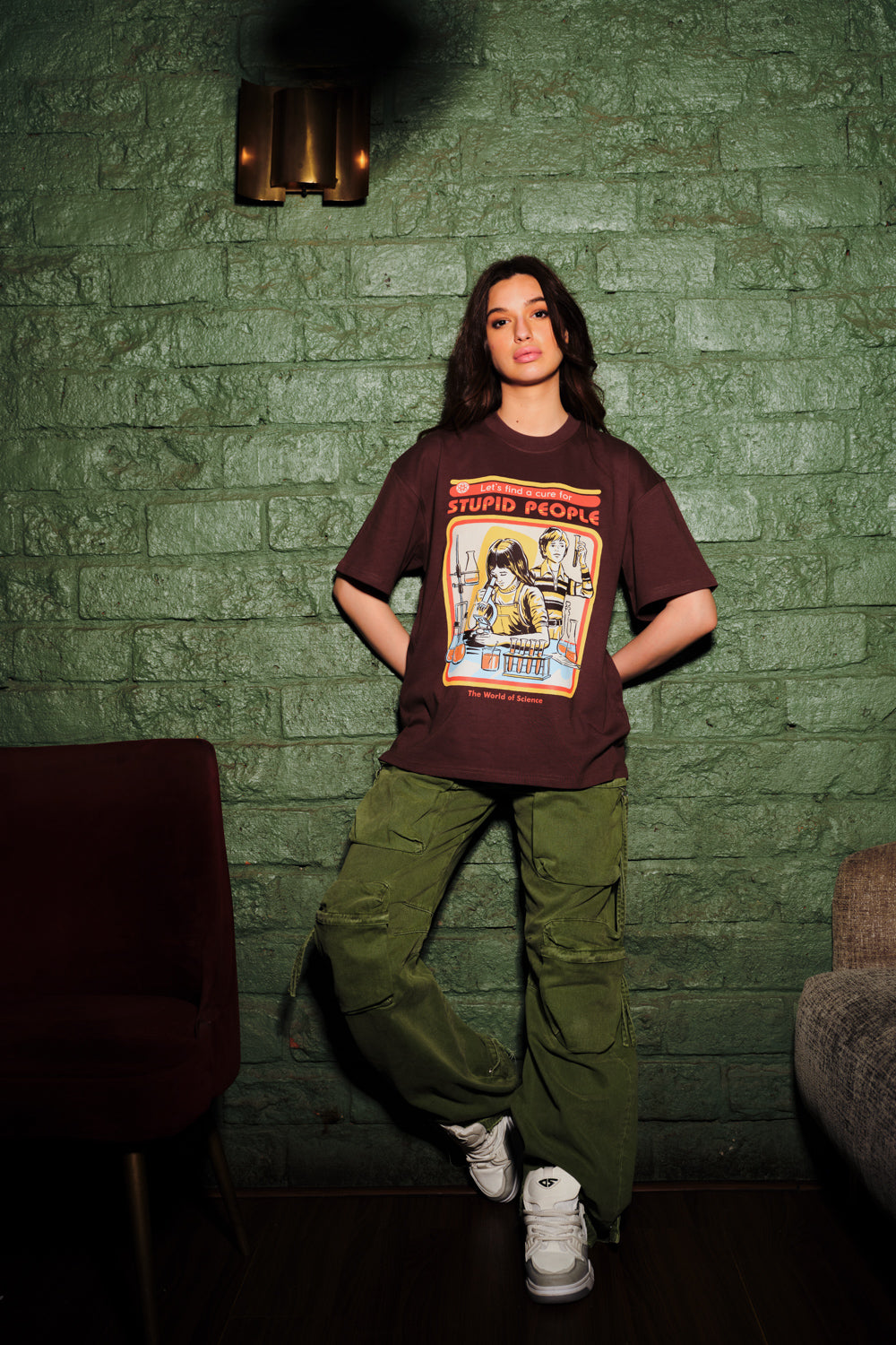 Cure for Stupidity Oversized T-shirt