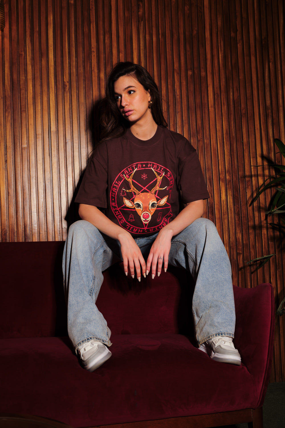 Hail Santa Oversized T-Shirt