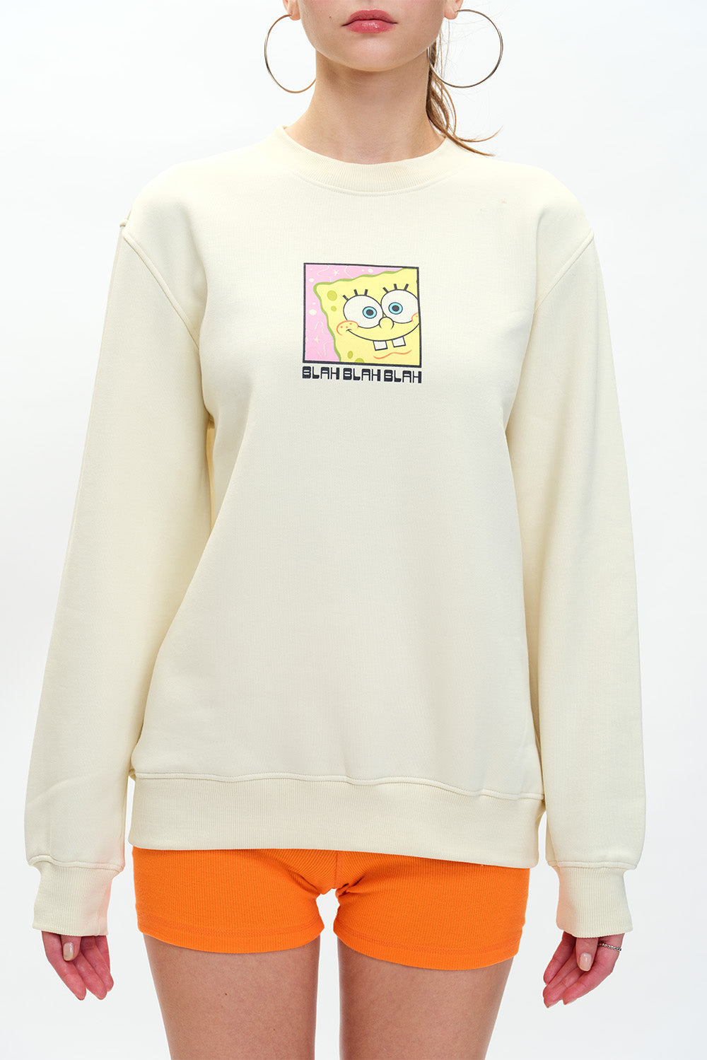 Off White SpongeBob Sweatshirt