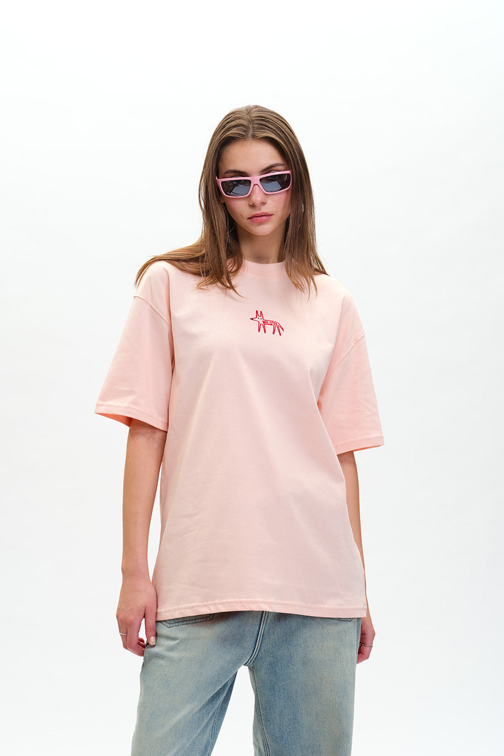 Wild-In Embroidered Premium Oversized T-shirt