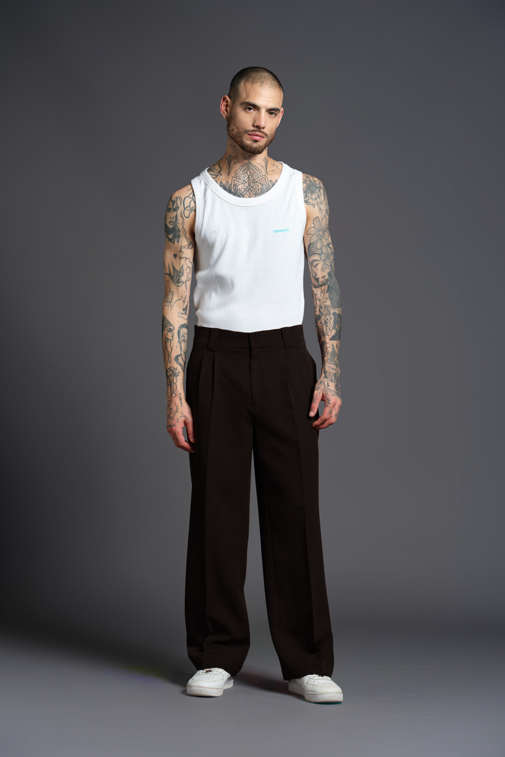Black Loose Fit Tailored Trouser