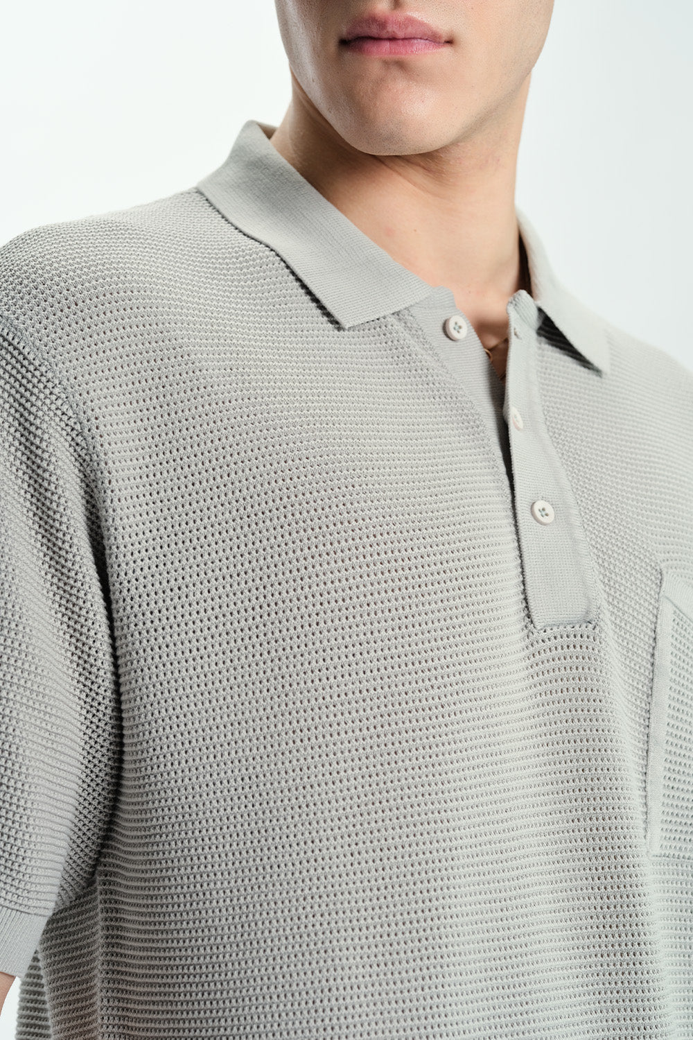 Silver Lining Knit Premium Polo